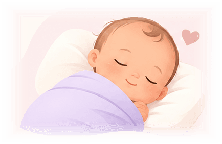 Friedlich schlafendes Baby